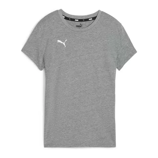 TEE-SHIRT FEMME PERSONNALISE 'TEAMGOAL' - gris chiné