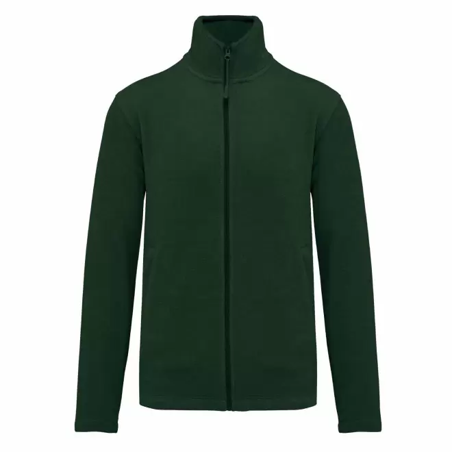 POLAIRE ZIPPE HOMME PERSONNALISABLE 'KARIPOL' - vert forêt