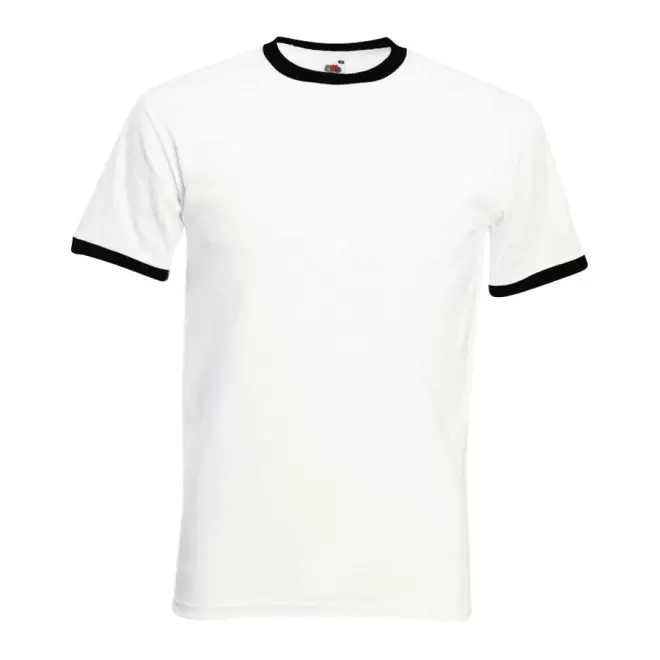 TEE-SHIRT BLANC PERSONNALISÉ 'JOHN' - blanc/noir
