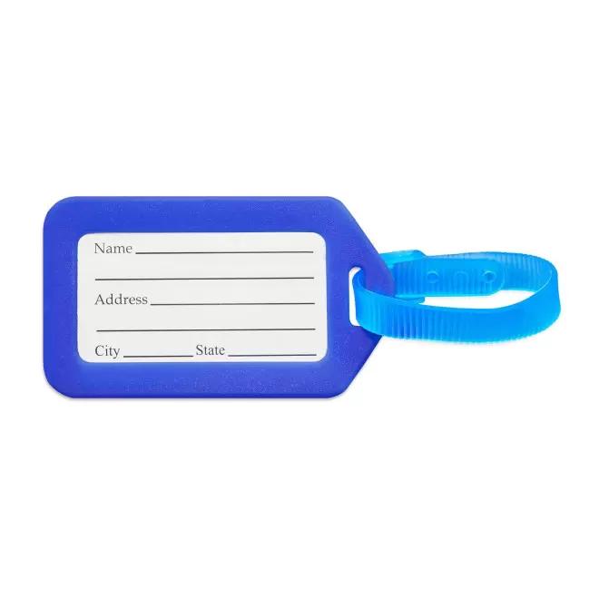 ETIQUETTE DE VOYAGE PERSONNALISABLE 'TROPICOOL' - bleu