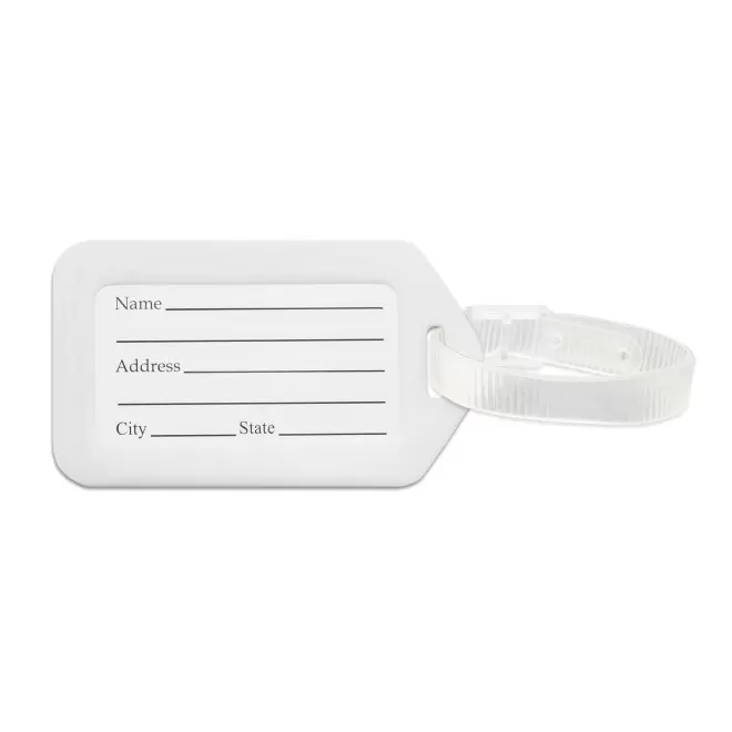 ETIQUETTE DE VOYAGE PERSONNALISABLE 'TROPICOOL' - blanc