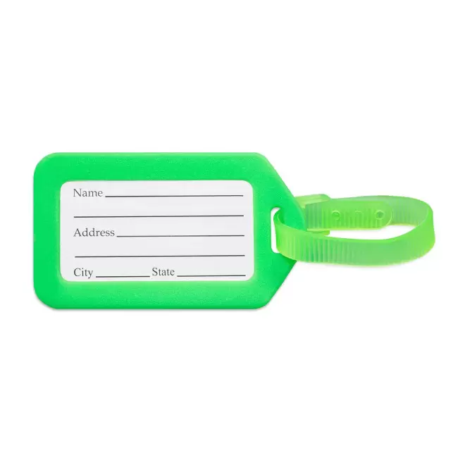 ETIQUETTE DE VOYAGE PERSONNALISABLE 'TROPICOOL' - vert