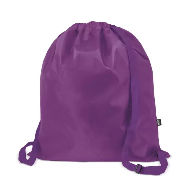 SAC A DOS CORDELETTES PLATES PUBLICITAIRE 'CROLY' - lilas