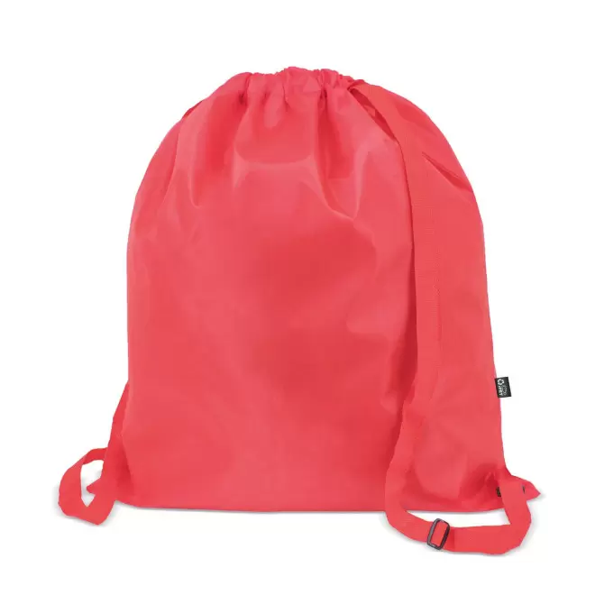 SAC A DOS CORDELETTES PLATES PUBLICITAIRE 'CROLY' - rouge