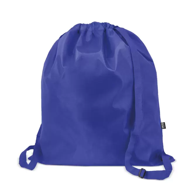 SAC A DOS CORDELETTES PLATES PUBLICITAIRE 'CROLY' - bleu royal
