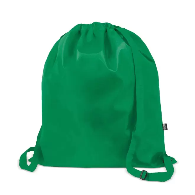 SAC A DOS CORDELETTES PLATES PUBLICITAIRE 'CROLY' - vert