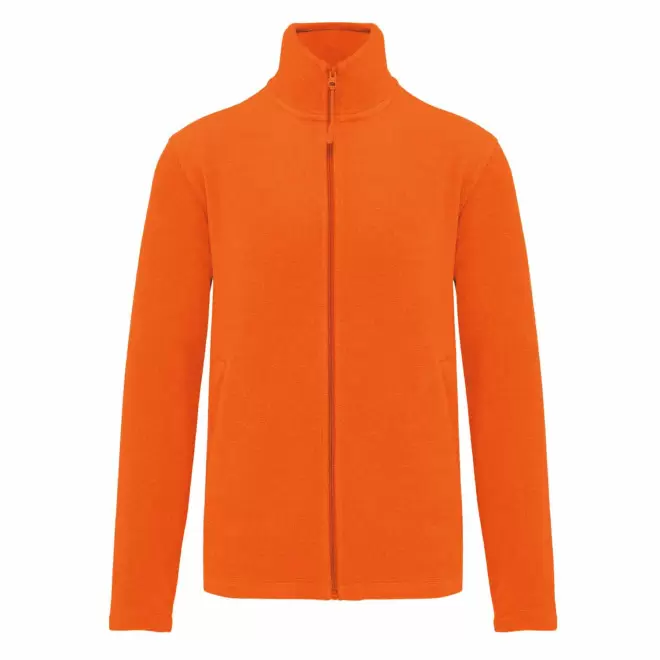 POLAIRE ZIPPE HOMME PERSONNALISABLE 'KARIPOL' - orange