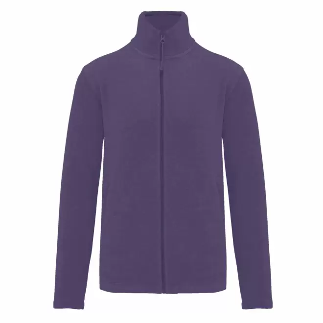 POLAIRE ZIPPE HOMME PERSONNALISABLE 'KARIPOL' - violet foncé