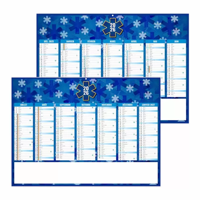 CALENDRIER BANCAIRE ILLUSTRE PERSONNALISABLE 'MEDICA' - santé