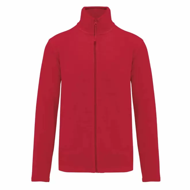 POLAIRE ZIPPE HOMME PERSONNALISABLE 'KARIPOL' - rouge