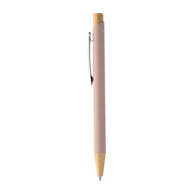 STYLO BILLE ALU RECYCLE BAMBOU PERSONNALISABLE 'DANI - rose