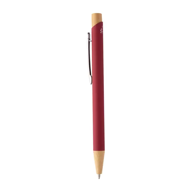 STYLO BILLE ALU RECYCLE BAMBOU PERSONNALISABLE 'DANI - bordeaux