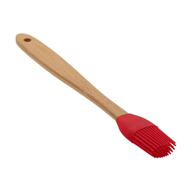 PINCEAU CUISINE PERSONNALISABLE 'BADDY PINCEAU BOIS' - rouge