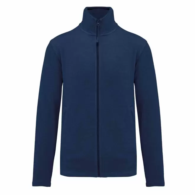 POLAIRE ZIPPE HOMME PERSONNALISABLE 'KARIPOL' - indigo