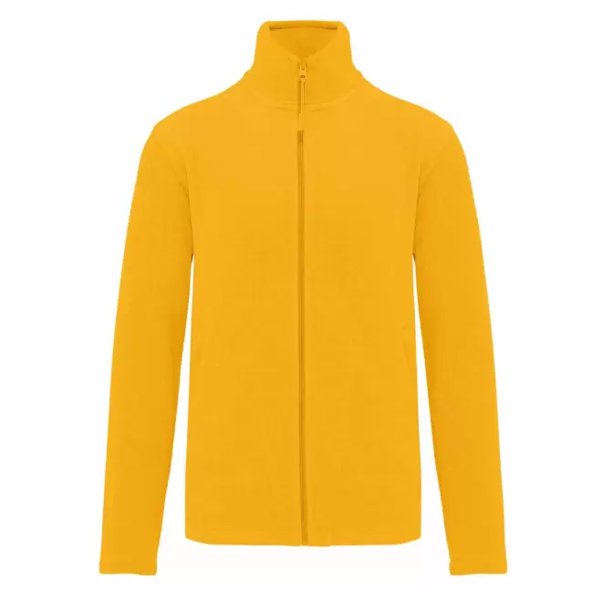 POLAIRE ZIPPE HOMME PERSONNALISABLE 'KARIPOL' - jaune