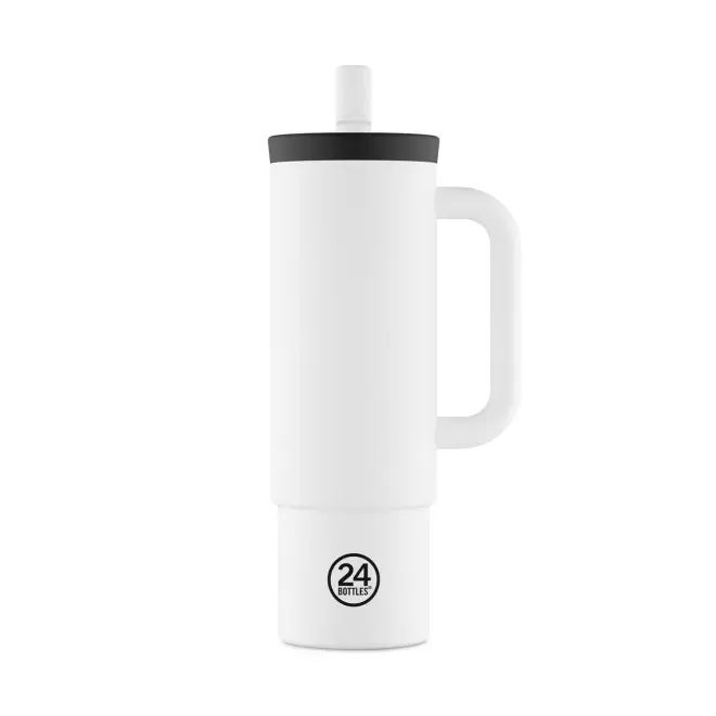 MUG 800 ML PERSONNALISABLE 'STRAW CUP 24BOTTLES' - blanc