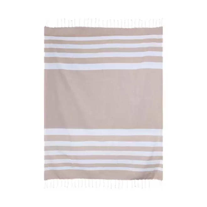 PAREO/FOUTA 140X180 PERSONNALISABLE 'HORTA XXL' - beige