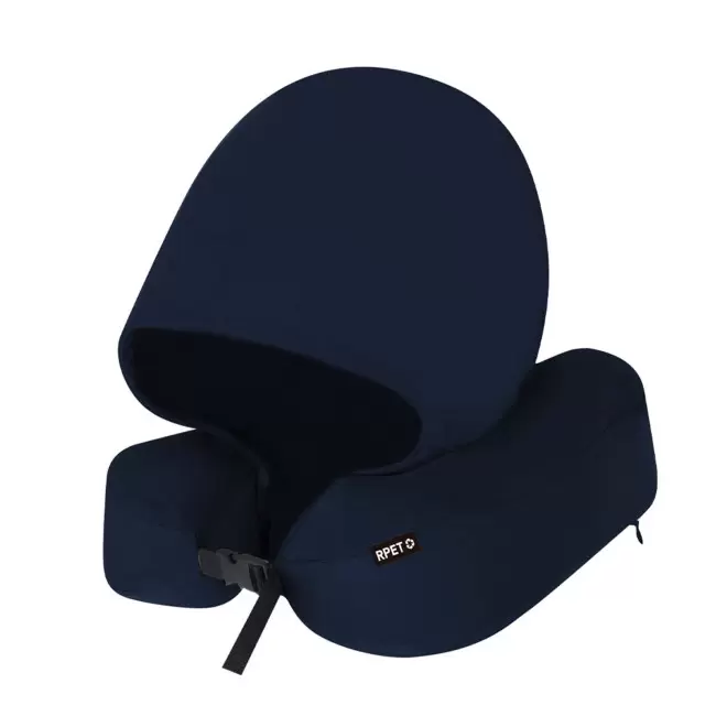 COUSSIN DE VOYAGE A CAPUCHE RPET PERSONNALISE 'DONUIT' - bleu marine