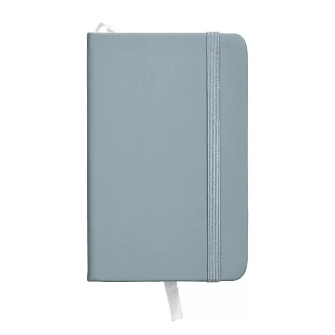 CARNET A6 EN PU PASTEL PERSONNALISABLE 'MARTIN' - bleu ciel