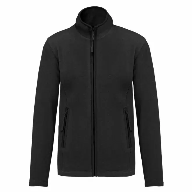 POLAIRE ZIPPE FEMME PERSONNALISABLE 'KARIPOL' - noir