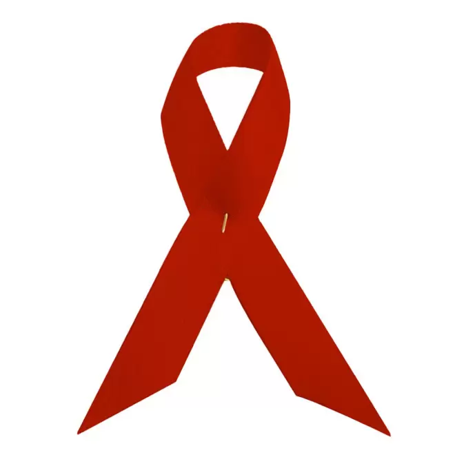 BROCHE RUBAN PERSONNALISÉE EN SATIN 'SOUTIEN' - rouge