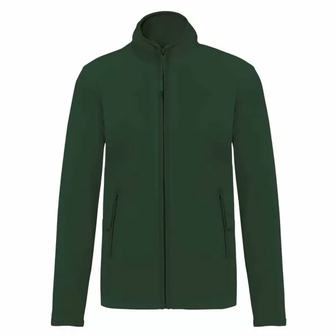 POLAIRE ZIPPE FEMME PERSONNALISABLE 'KARIPOL' - vert forêt