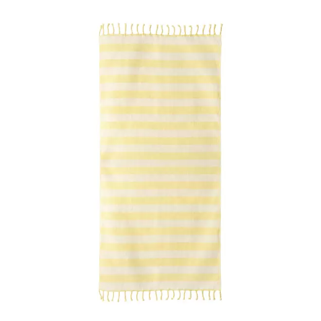 SERVIETTE PAREO/FOUTA PERSONNALISEE 'TEO' - jaune