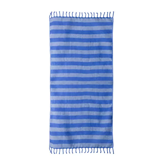 SERVIETTE PAREO/FOUTA PERSONNALISEE 'TEO' - bleu