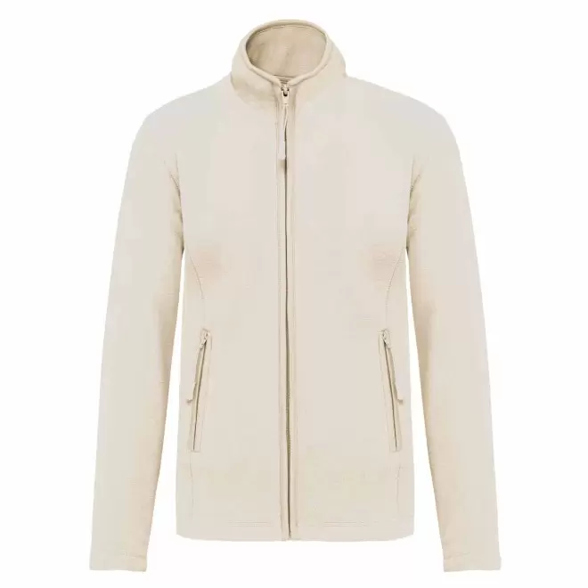 POLAIRE ZIPPE FEMME PERSONNALISABLE 'KARIPOL' - crème