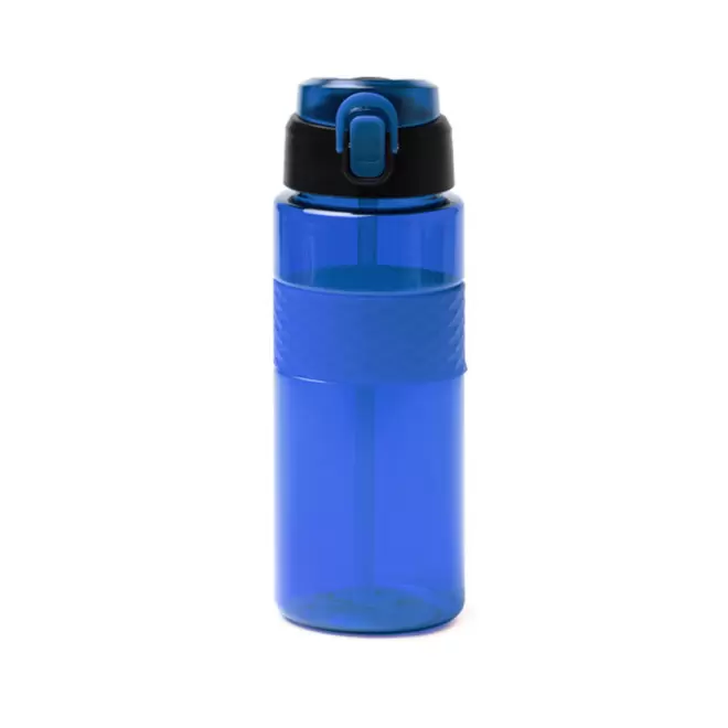 GOURDE RPET AVEC PAILLE 700ML PERSONNALISABLE 'DAYLY' - bleu