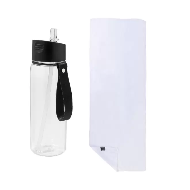 SERVIETTE RAFRAICHISSANTE PUBLICITAIRE 'FITMAX' - blanc