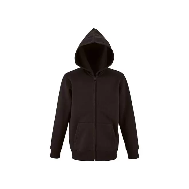 SWEAT-SHIRT PUBLICITAIRE CAPUCHE ENFANT 'STONE' - noir