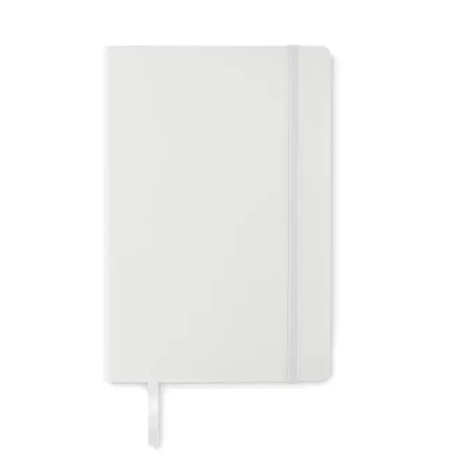 CARNET A5 RECYCLE SOUPLE PERSONNALISABLE 'LUGGATI' - blanc