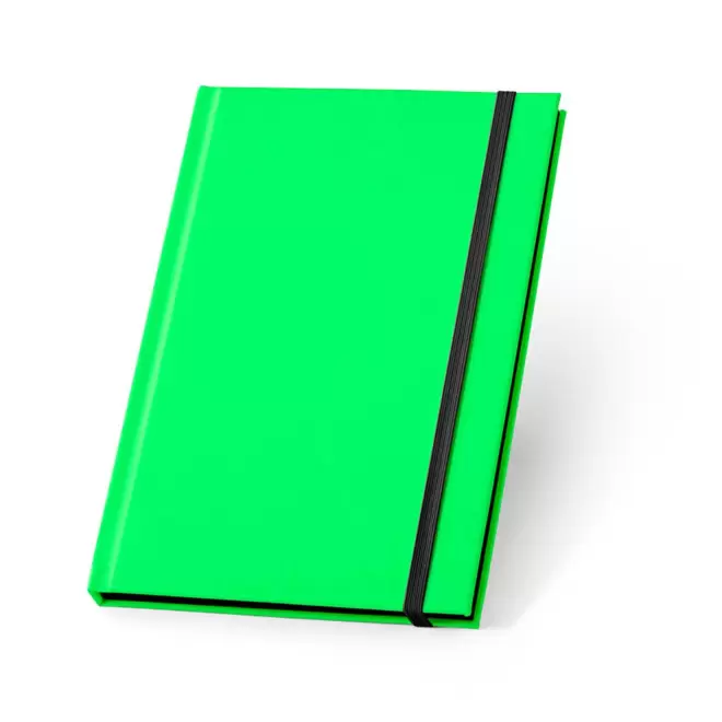 CARNET PERSONNALISABLE A5 EN PU FLUO 'TOMASO' - vert