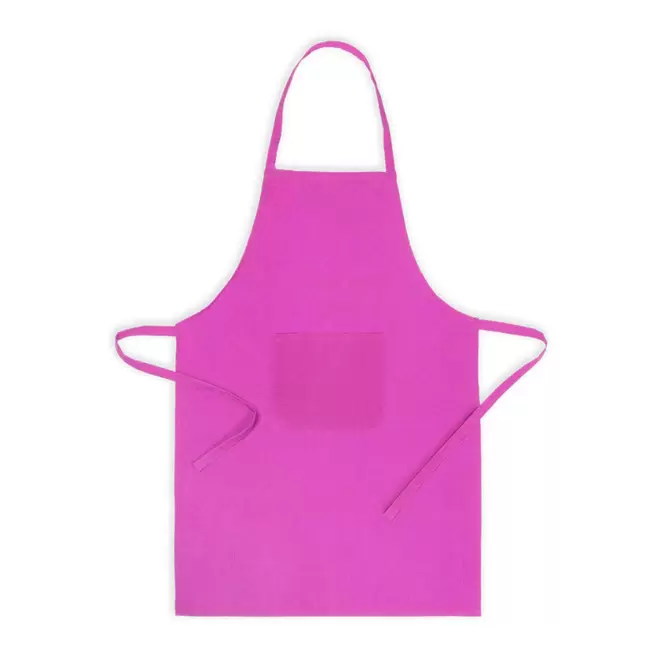 TABLIER 1 POCHE PERSONNALISABLE 'KELINE' - fuchsia