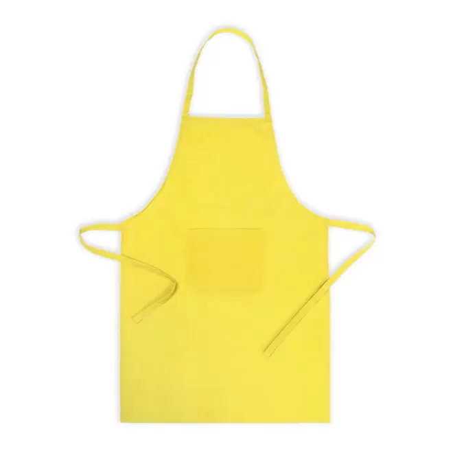 TABLIER 1 POCHE PERSONNALISABLE 'KELINE' - jaune