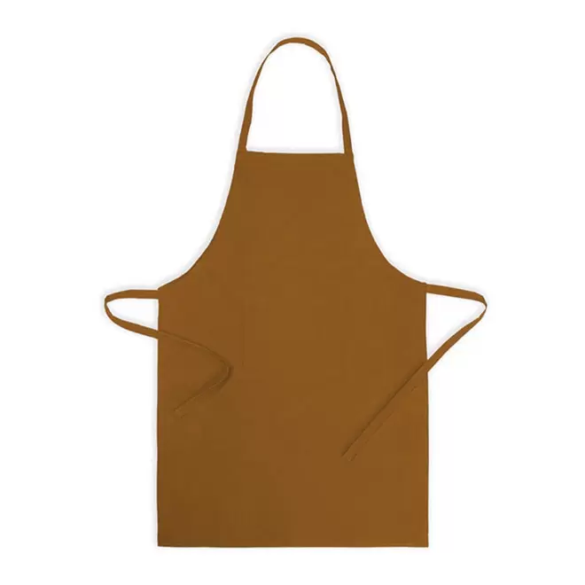 TABLIER 1 POCHE PERSONNALISABLE 'KELINE' - marron