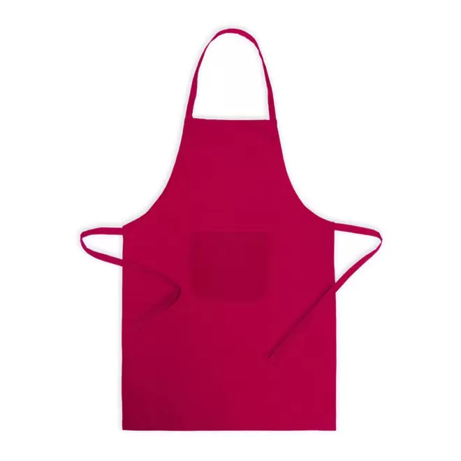 TABLIER 1 POCHE PERSONNALISABLE 'KELINE' - rouge