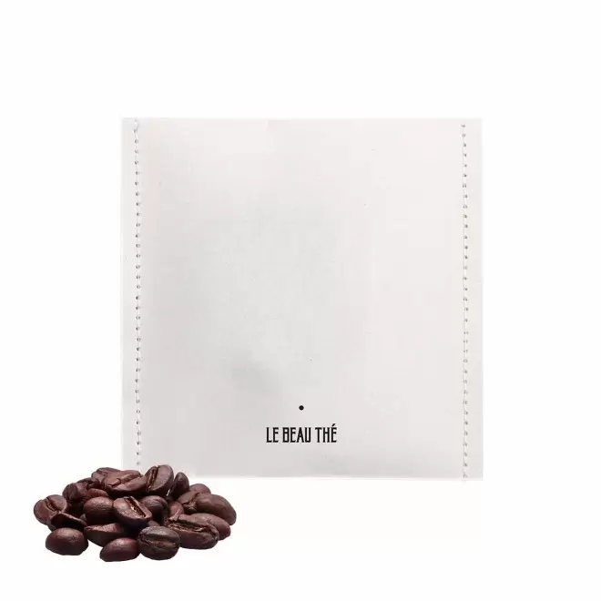 SACHET DE CAFE A INFUSER PERSONNALISABLE 'YUNN' - blanc
