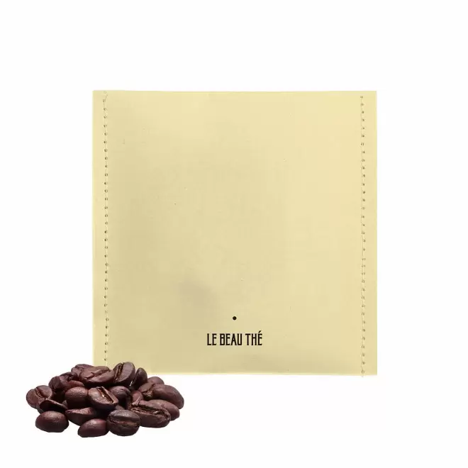 SACHET DE CAFE A INFUSER PERSONNALISABLE 'YUNN' - jaune