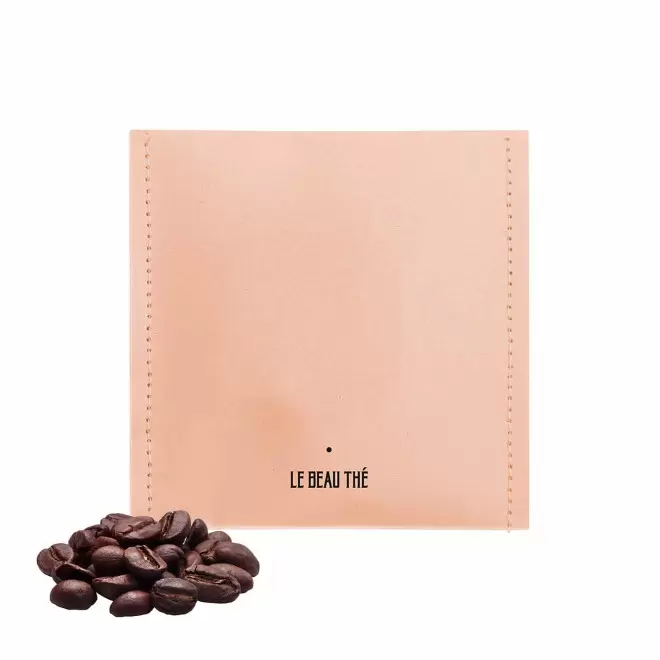 SACHET DE CAFE A INFUSER PERSONNALISABLE 'YUNN' - sable