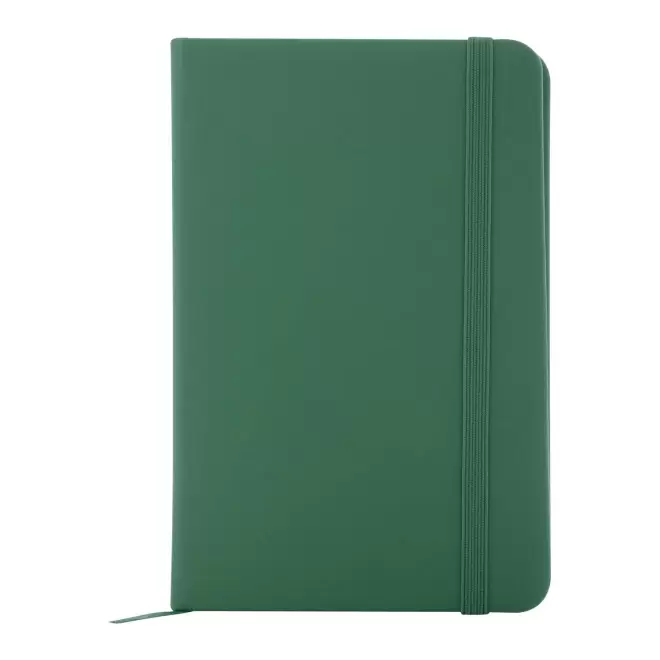 CARNET A6 PU RECYCLE NON LIGNE PERSONNALISABLE 'LUGGATE' - vert