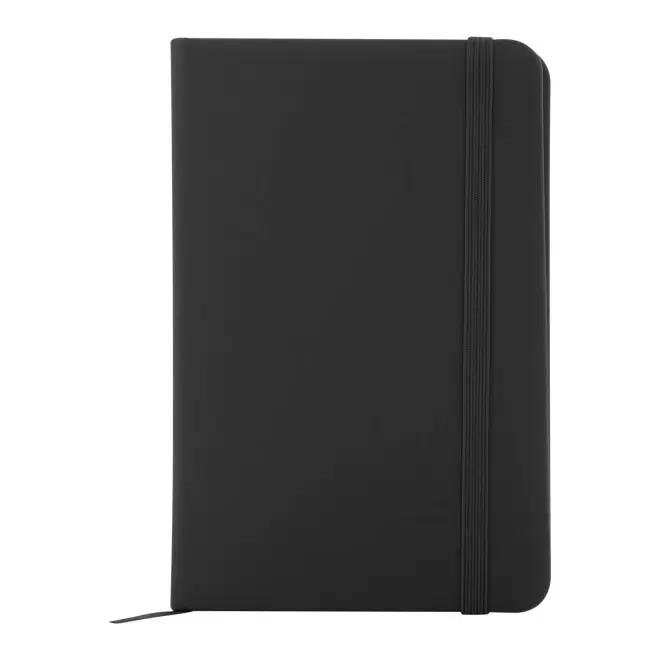 CARNET A6 PU RECYCLE NON LIGNE PERSONNALISABLE 'LUGGATE' - noir