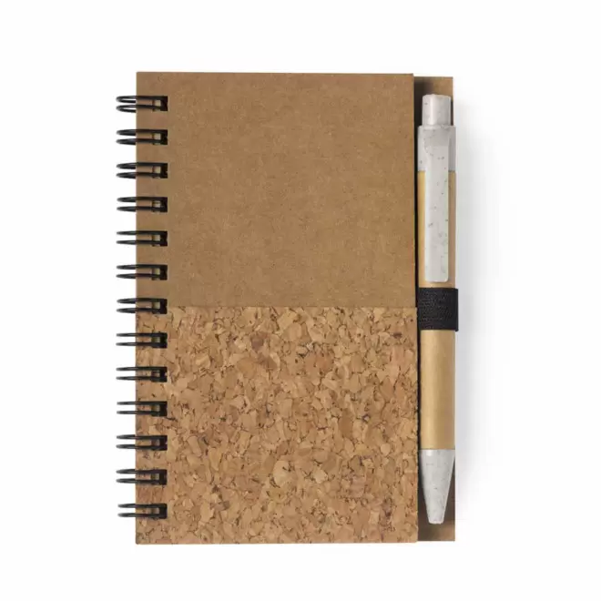 CARNET A7 EN LIEGE ET CARTON PERSONNALISABLE 'RAMSI' - kraft