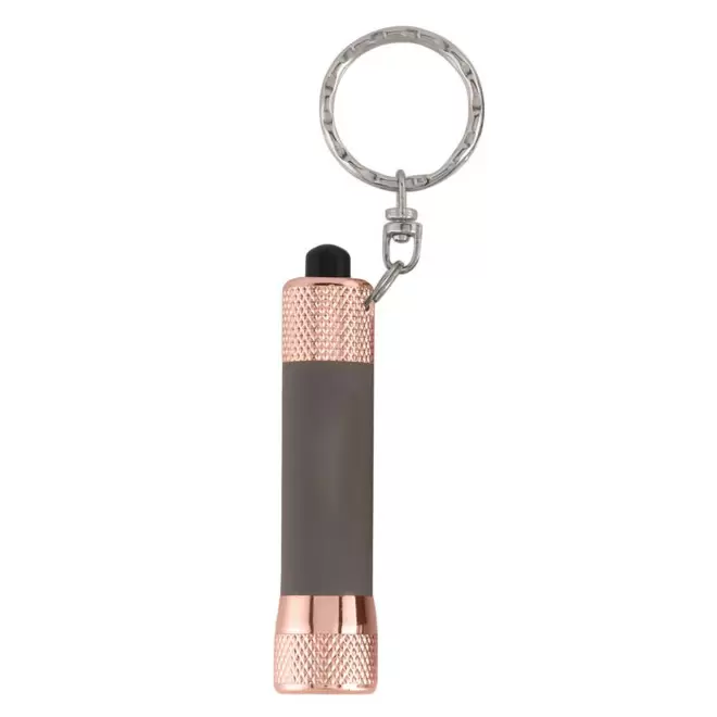PORTE CLE LAMPE TORCHE PERSONNALISABLE 'VISTA TOUCH GOLD' - taupe
