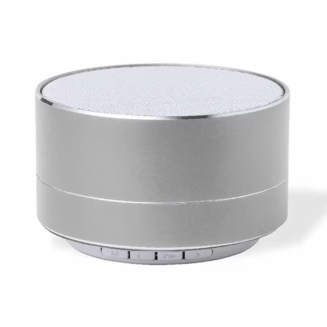ENCEINTE BLUETOOTH® 3W RECYCLE PERSONNALISABLE 'JOOD ALU' - argenté