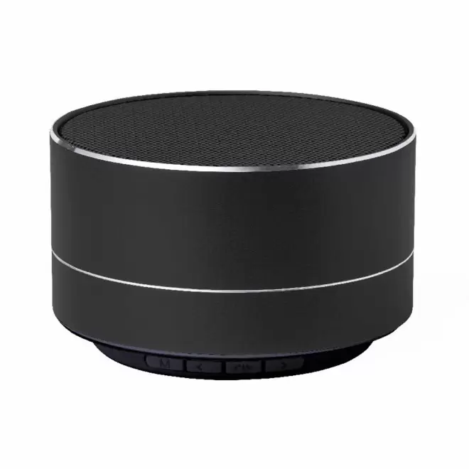 ENCEINTE BLUETOOTH® 3W RECYCLE PERSONNALISABLE 'JOOD ALU' - noir