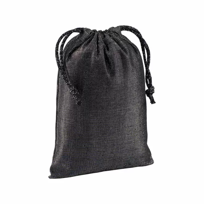 POCHON BRILLANT PERSONNALISABLE 'SHINITY COULEUR' - noir