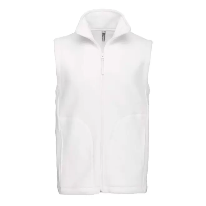 POLAIRE PERSONNALISABLE BODYWARMER HOMME 'KARIPOL BW' - blanc