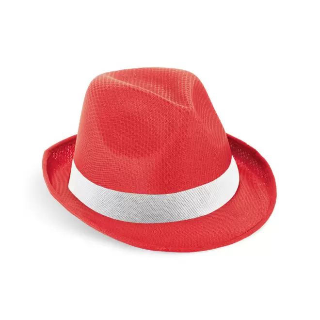 CHAPEAU AVEC BANDEAU PERSONNALISABLE 'BRAZ COULEUR' 4J - rouge